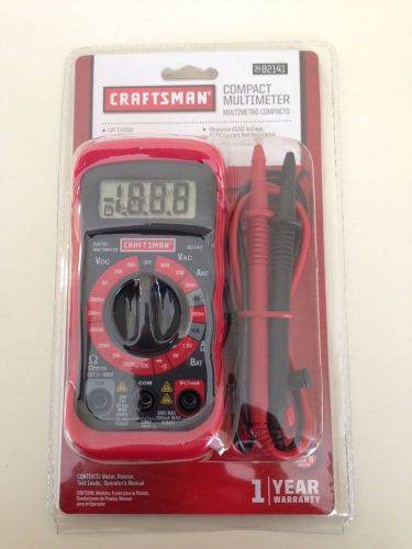 Craftsman Multimeter, Digital, with 8 Functions and 20 Ranges