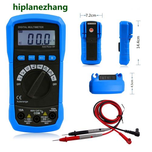 Auto digital multimeter dc ac v/a resistance frequency diode continuity adm01 for sale