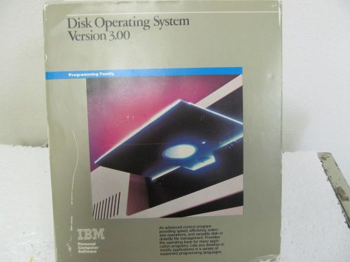 IBM DOS Disk Operating System..Version 3.00 Programming/Instruction Manual