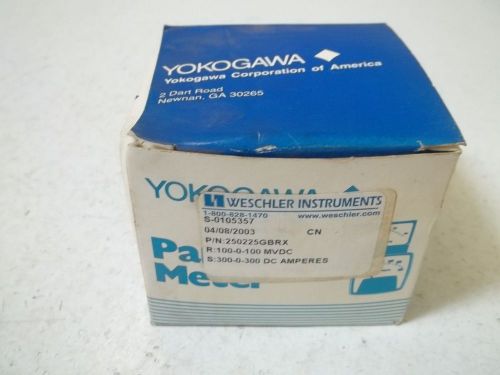YOKOGAWA 25022GBRX D-C AMPERES 300-0-300 *NEW IN A BOX*