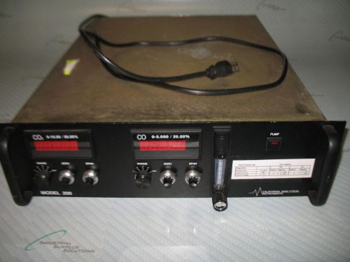 CALIFORNIA ANALYTICAL INSTRUMENTS MODEL 200 CO2/CO INFRARED ANALYZER