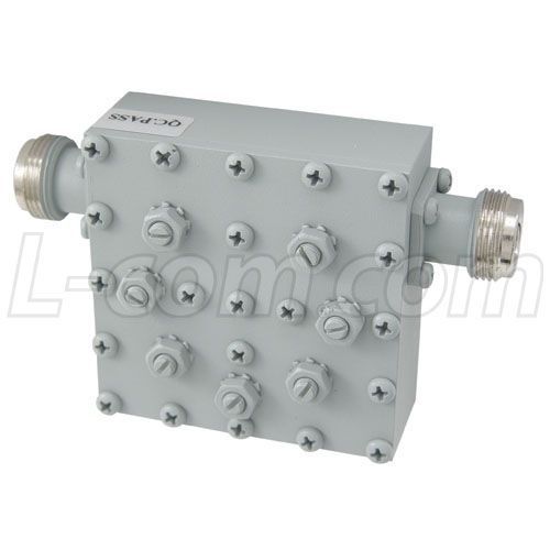 L-com bpf24-406 2.4 ghz q 4-pole indoor bandpass filter, channel 6 - 2437 mhz for sale