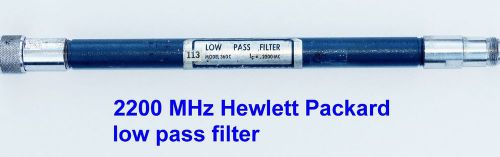 Hp 2200 mhz low pass filter. n male and female connectors. tested and guaranteed for sale