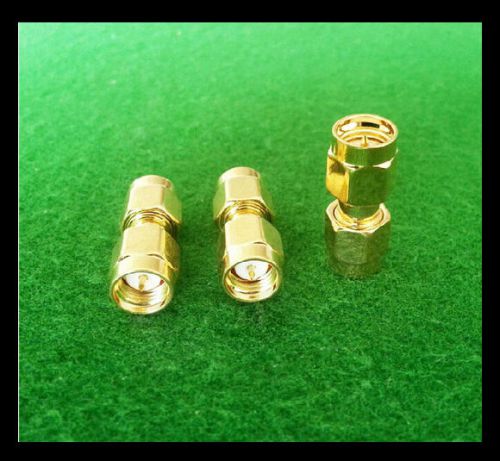 2PCS Gold-plated Copper SMA Male To RP-SMA Male connect SMA RF Connector Adapter