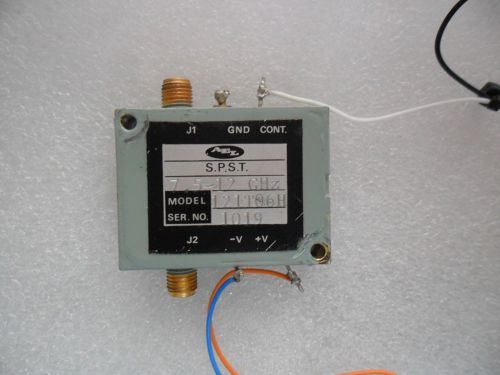Ael rf microwave spst sma 7.5-12ghz  model 121t06h for sale
