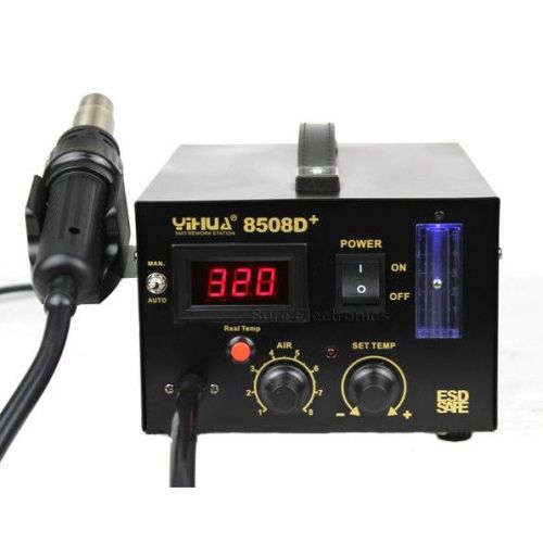 Yihua 8508d 110v smd hot air gun rework soldering repair station w 4 nozzles esd for sale