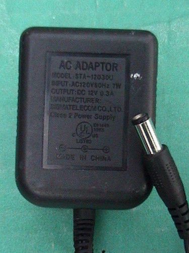 AC Power Adapter Supply SIGMATELECOM STA-12030U Multi-Purpose #2