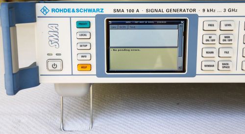 Rohde &amp; schwarz sma100a -b22-b103-b81  9 khz to 3 ghz signal generator for sale