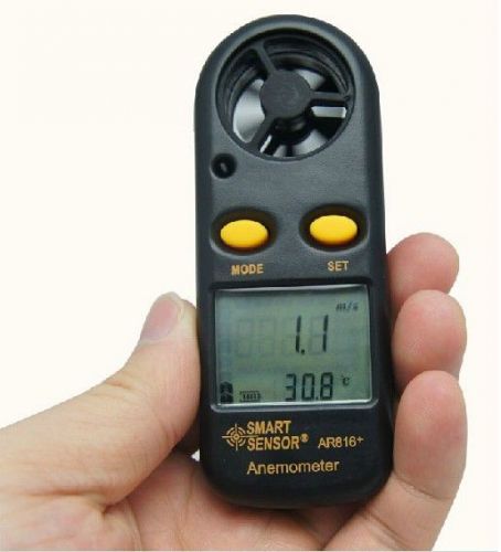 Smart sensor ar816+ digital air wind speed gauge anemometer meter tester for sale