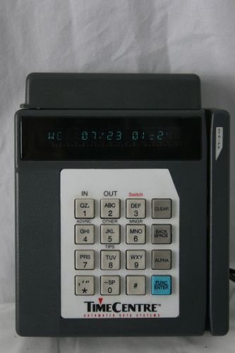 Accutime Systems TimeCentre Line ID Card Reader Time Clock Card Swiper