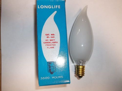 Candle Lights-FLAME-CF-260 60W  130V  FROSTED LAMPS 1PC