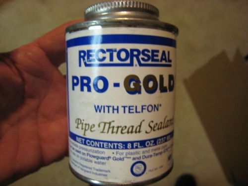 X12 RectorSeal Pro-Gold with Teflon Pipe Thread Sealant 1- 8 oz. can