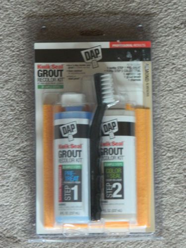 Dap kwik seal grout recolor kit in almond color and 3 simple steps for sale