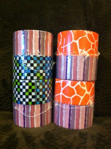 NEW 4 (2 Packs )Or 8 Rolls Of Fashion Duct Tape 80 Yards Total