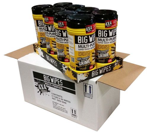 8 x big wipes multi-purpose absorbent wipes for sale