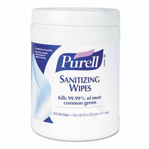 Purell hand sanitizing wipes, 6 - 270 wipe canisters (goj 9113-06) for sale