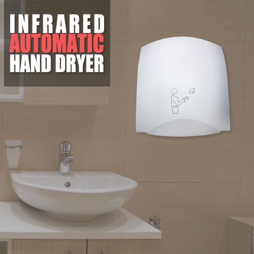 New Automatic Infrared Hand Dryer Electric Restaurant Bathroom- Easy to install