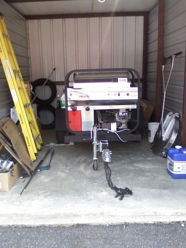 Hydro-tek pressure power wash cleaning rig trailer hydrotek vangaurd cat pump for sale