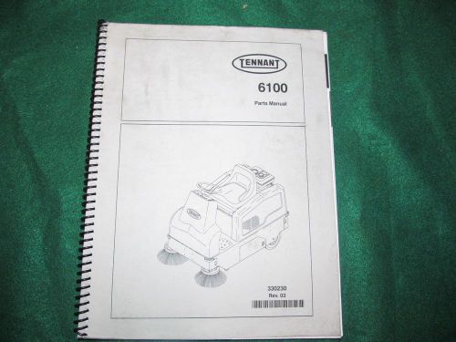 TENNANT 6100 Parts Manual