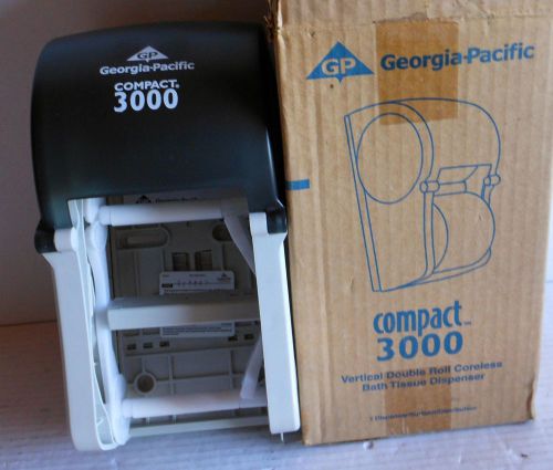 Georgia-pacific compact 3000 vertical double roll coreless bath tissue dispenser for sale