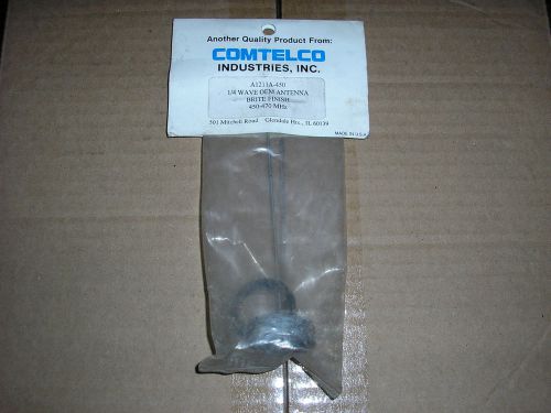 Nos in package genuine comtelco a1211a-450 quarter 1/4 wave antenna brite finish for sale