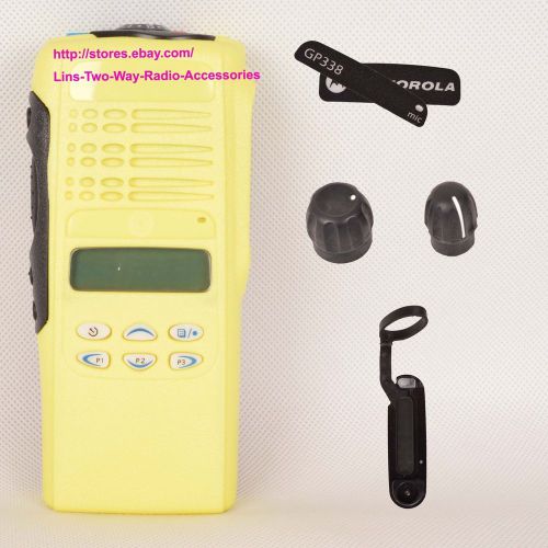 Yellow Motorola GP338 housing case(limited keypad+LCD+Ribbon Cable+Speaker+mic)