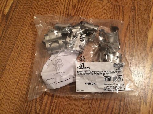 Wireless solutions wsh-u78 heliax cable hanger kit 7/8&#034; nib sku 433024 for sale