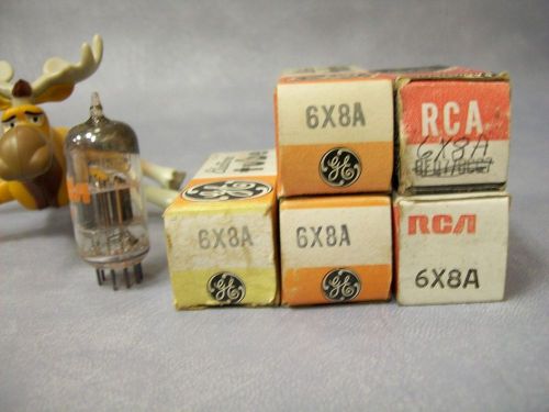 6X8A Vacuum Tubes General Electric / RCA  Lot of 5