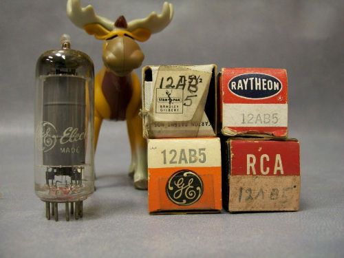12ab5 vacuum tubes  lot of 4  ge / raytheon / rca for sale