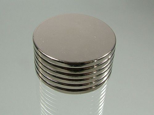 6pcs Strong Power Fridge Rare Earth Neodymium Magnets Disc N52 magnet 25*2mm