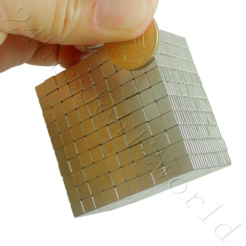 2000pcs 5mm x 5mm x 1.5mm Block Cuboid Rare Earth Neodymium N35 Magnet For Craft