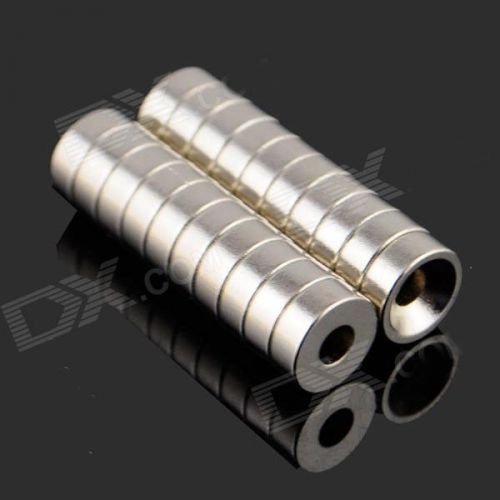 20pcs Strong NdFeB Round Neodymium Counter Sunk Loop Magnets 12 x 3mm Hole 3mm