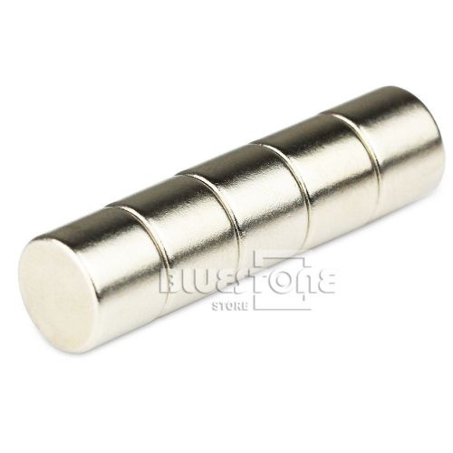 Lot  5pcs Strong Round Disc Cylinder Magnets 10 * 8 mm Neodymium Rare Earth N50