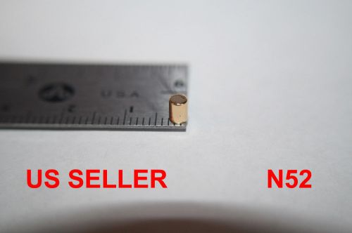 X10 n52 gold plated 3x4mm strongest neodymium rare-earth cylinder magnets for sale