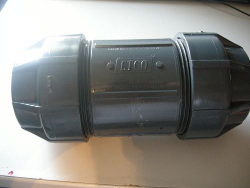 Etco del-237 double e-loc coupling - hdpe to hdpe smooth/ribbed (new) for sale