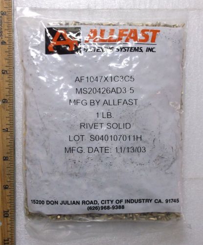 1 lb. Aluminum Rivets MS20426AD3-5 Diameter 3/32&#034; Length 5/16&#034; Flush Head Rivet