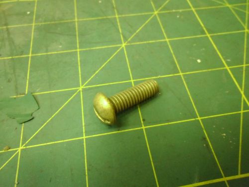 5/16-18 X 1 ROUND HEAD SLOTTED MACHINE SCREWS BRASS (QTY 46) #J55175