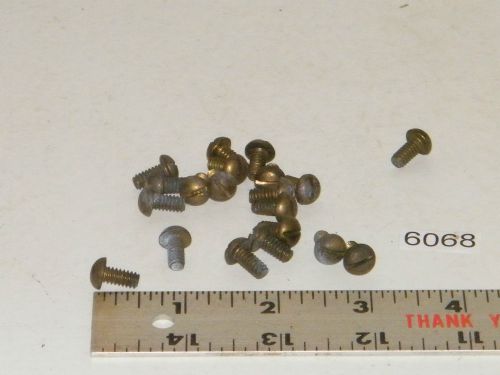10-24 x 3/8 slotted solid brass round head machine screws 20 for sale