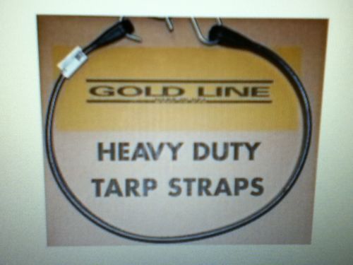 10pc goldline hd rubber tarp strap bungee  5 pc 21&#034; long &amp; 5 pc 10&#034; long  usa for sale