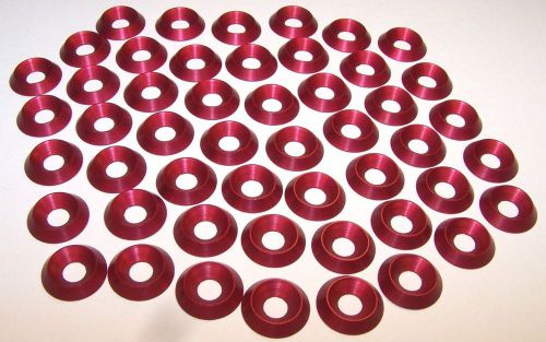 M8 *red anodized* cnc billet aluminum finishing washers qty 10 finish for sale