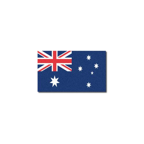 FIREFIGHTER HELMET FLAGS FIRE HELMET STICKER - Australian Flag