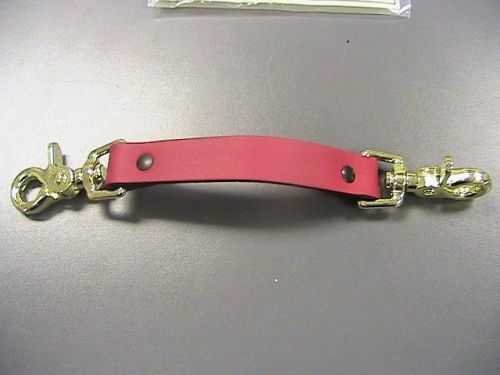 Boston Leather 5425 Anti-Sway Strap, RED, Brass Hardware, **NEW**