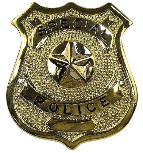 Gold Plated Special Police Badge 1907