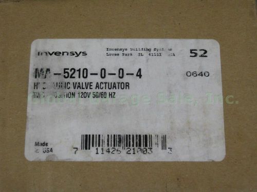 New invensys ma-5210-0-0-4 hvac two position hydraulic valve actuator 120v nr! for sale