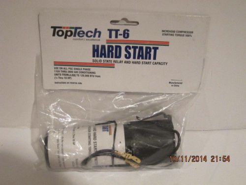 TOP TECH TT-6  Relay&amp;Hard Start Capacitor, Motor Run, FREE SHIPPING NISP!!!!!!!