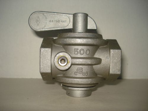Hvac metallic main manual turn key gas safety shut-off valve 1&#034; for sale