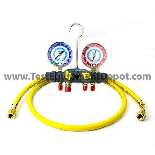 Yellow Jacket 49987 Titan 4-Valve Test &amp; Charge Manifold, Psi (F)