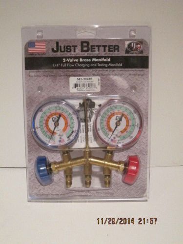 Jb, m2-22425(h26-950) standard brass two valve manifold set, free shipping nisp! for sale