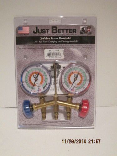 JB, M2-22425(H26-950) STANDARD BRASS TWO VALVE MANIFOLD SET, FREE SHIPPING NISP!