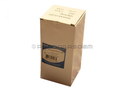 70+5 mfd 440 volt round motor capacitor for heil amana carrier bryant lg new! for sale